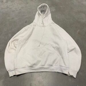 Vintage 90s y2k blank white hoodie sweatshirt